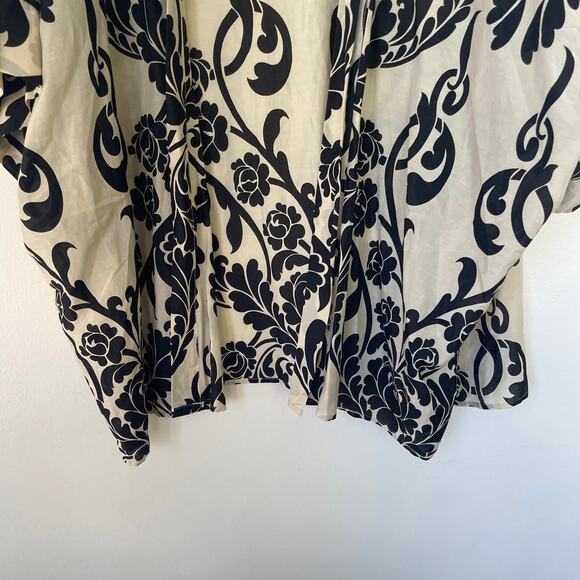Chico’s Size L Beige Black Kimono open top Coverall size L - Picture 5 of 9